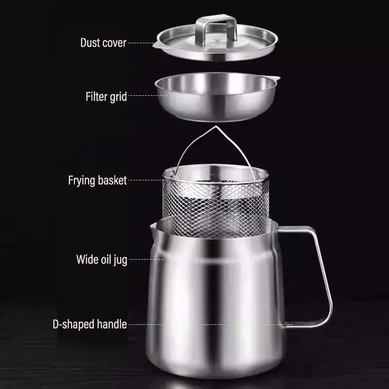 Versatile Kitchen Fryer and Oil Strainer