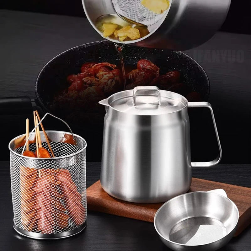 Versatile Kitchen Fryer and Oil Strainer