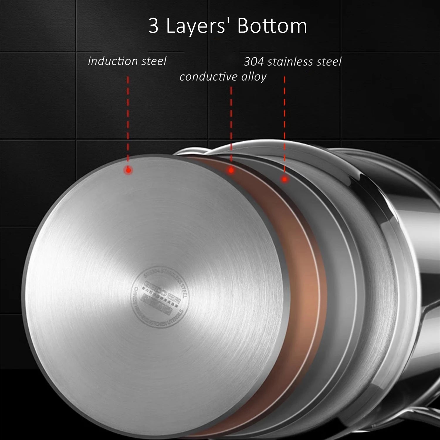 Sleek Stainless Fry Pot