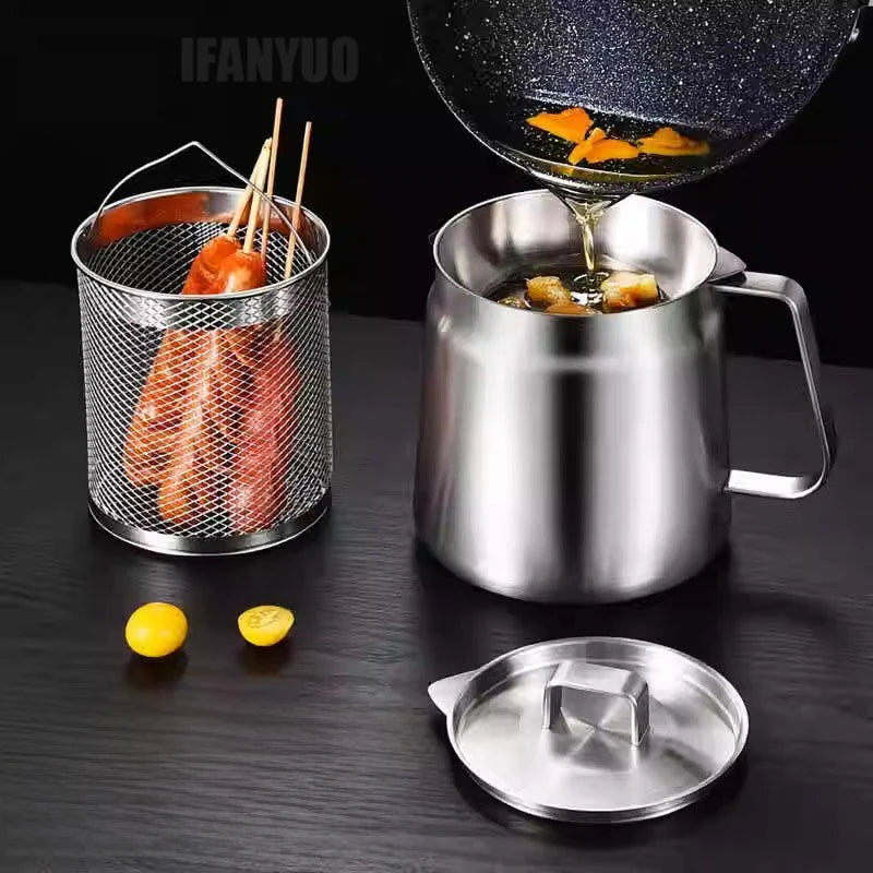 Versatile Kitchen Fryer and Oil Strainer
